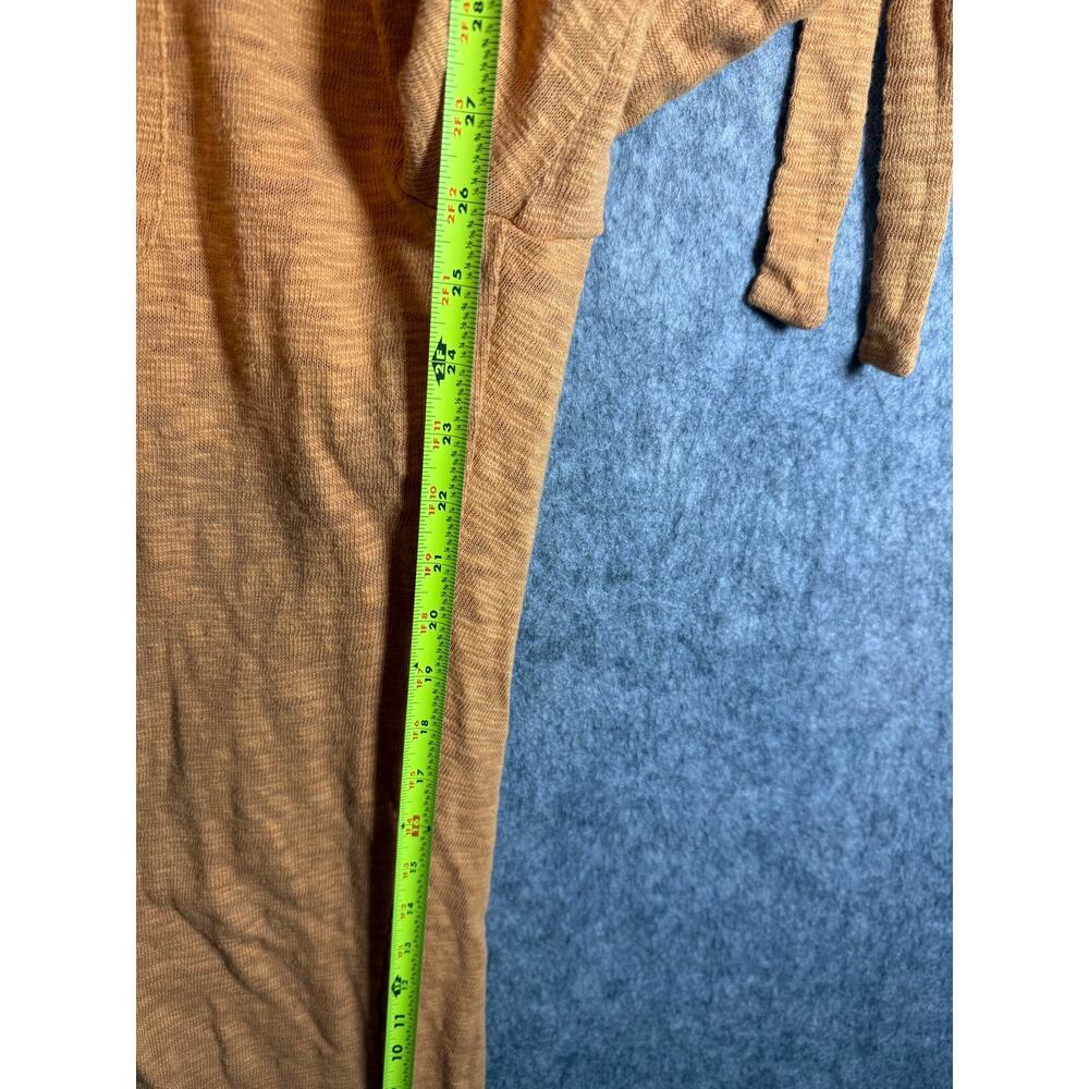 Free People Beach Orange 100% Cotton Wide Leg Dual Side Tie Pants - Small - Picture 10 of 10